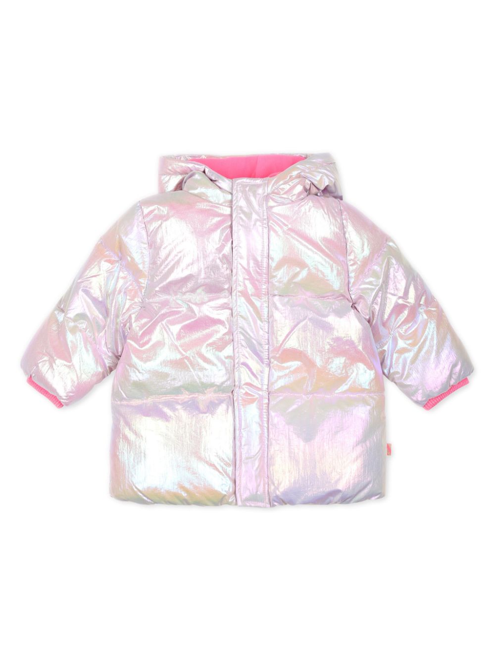 Metallic puffer jacket - Pink