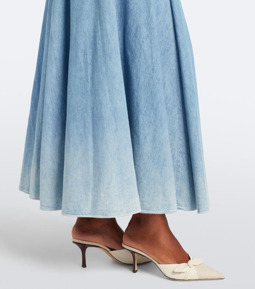 Peyten denim maxi dress