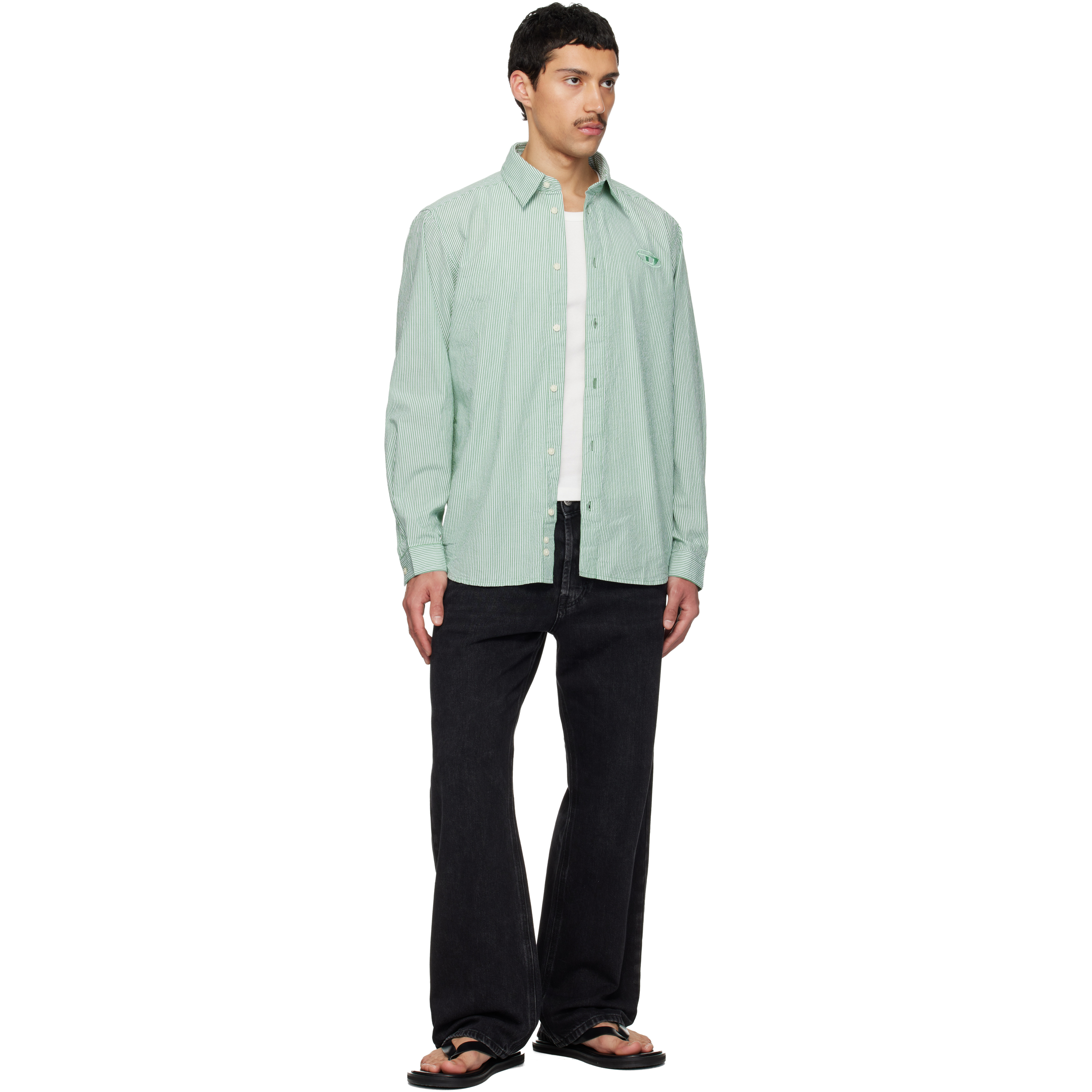 Green & White S-Simply-Bkbz Shirt