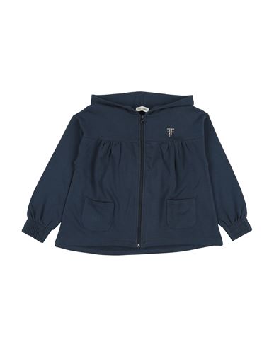 Kid Girl Sweatshirt Navy Size 14 Cotton, Elastane