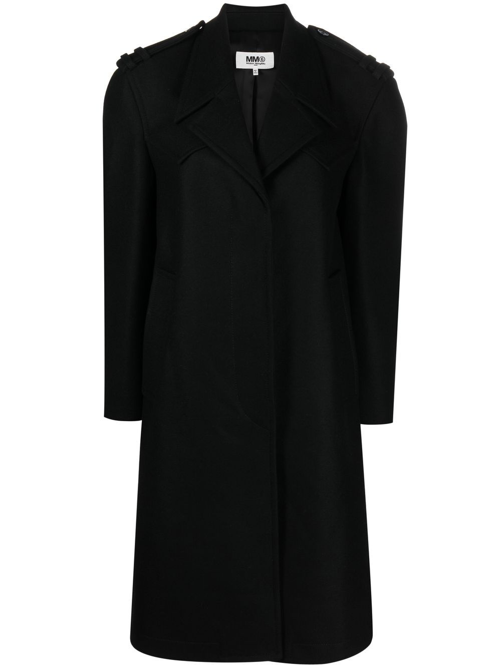 Single-breasted coat - Black