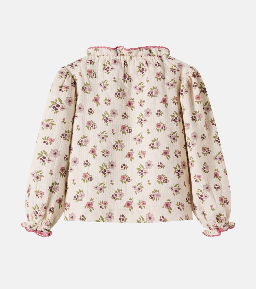 Zelie floral cotton top