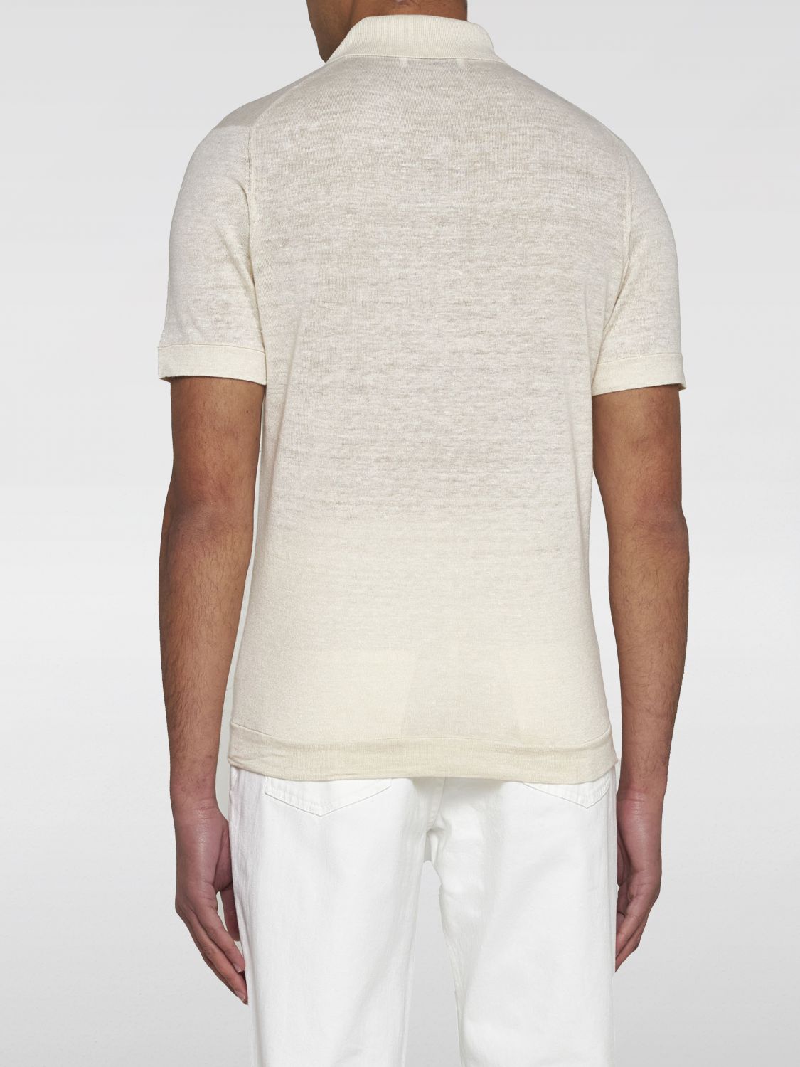 Polo Shirt Men color Beige