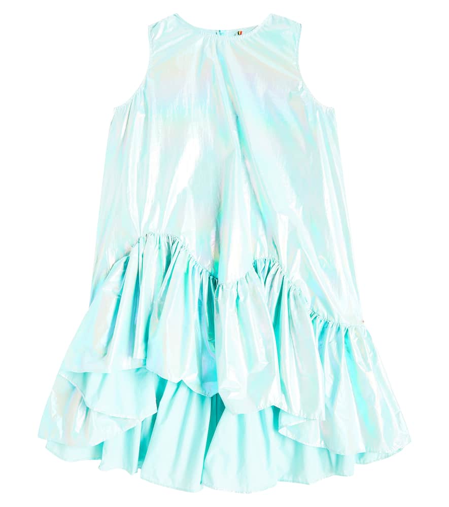 Caroline Bosmans Ruffled metallic dress