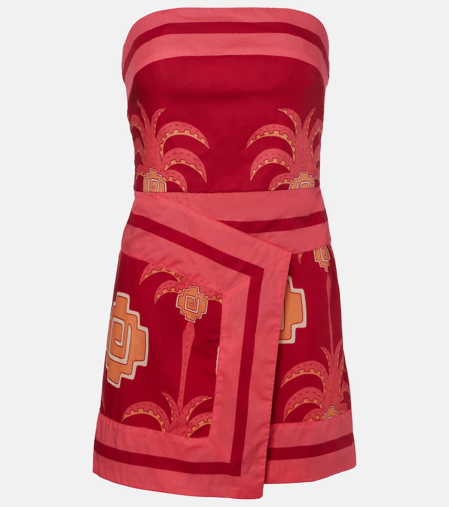 Raiz printed cotton minidress