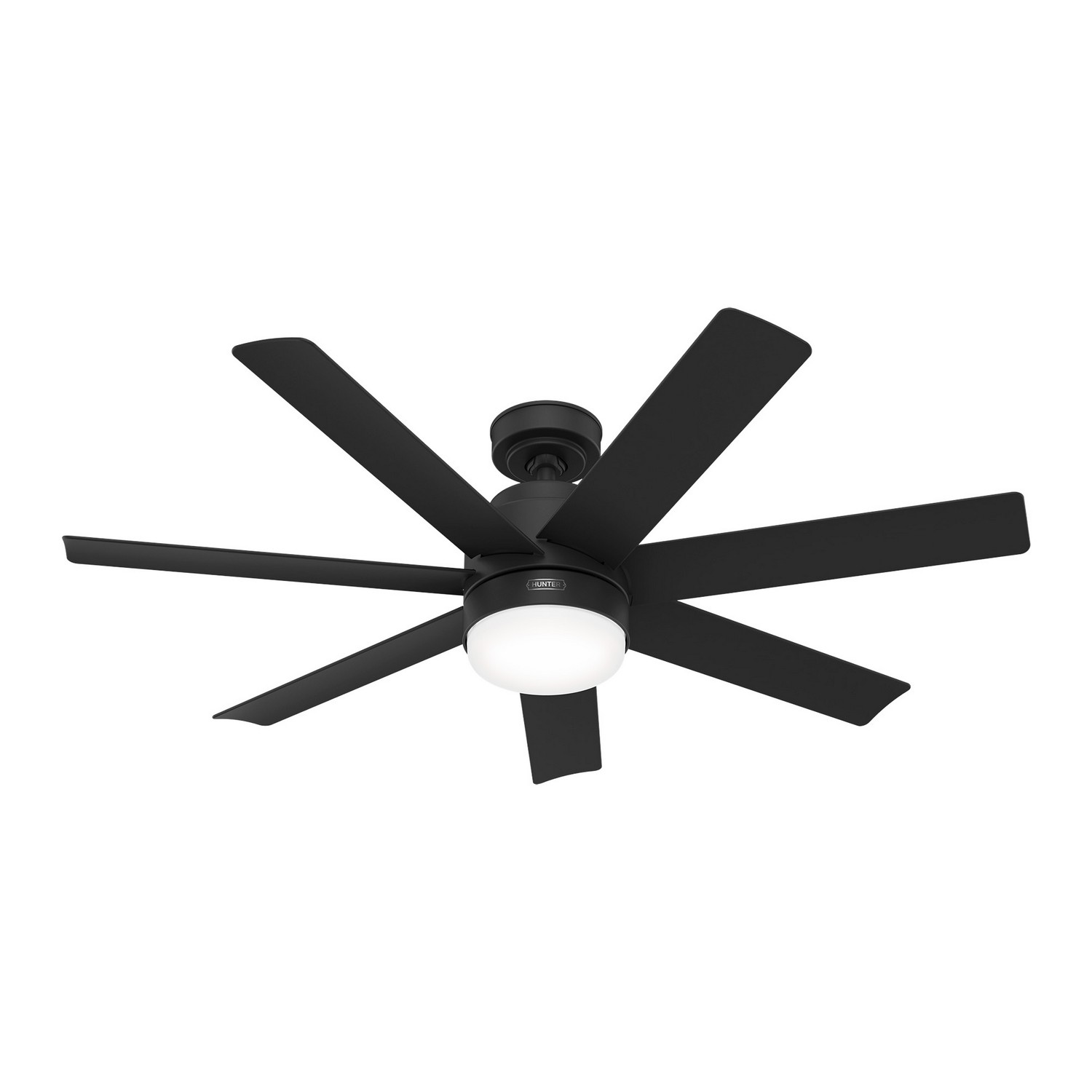 Matte Black 52"Ceiling Fan from the Brazos Collection