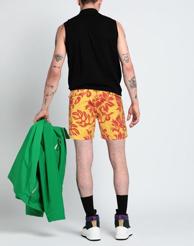 Man Denim shorts Yellow