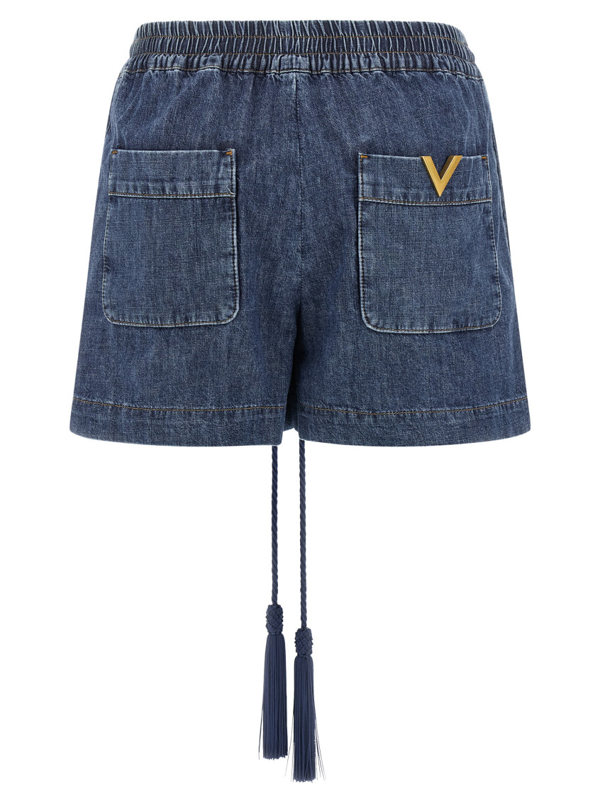 Blue VGold Shorts