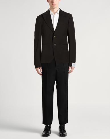 Man Blazer Black Size 36 Wool