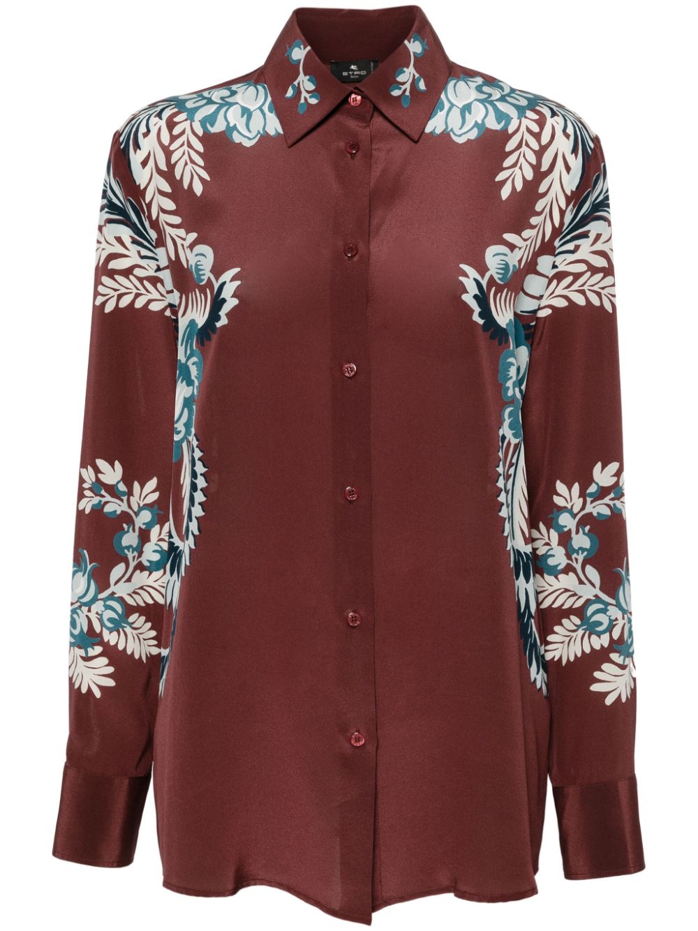 Floral-print shirt - Red