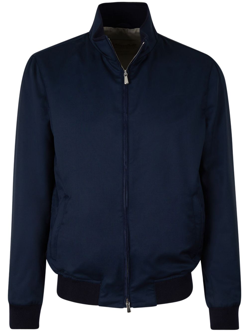 Mandelli wool bomber jacket - Blue