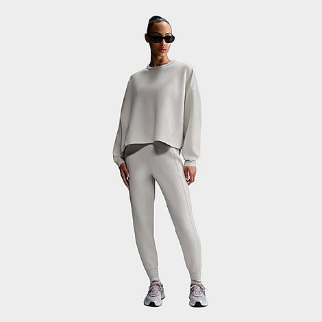 Women's 24.7 ImpossiblySoft Dri-FIT Oversized Crewneck Sweatshirt in Light Orewood Brown/Light Iron Ore
