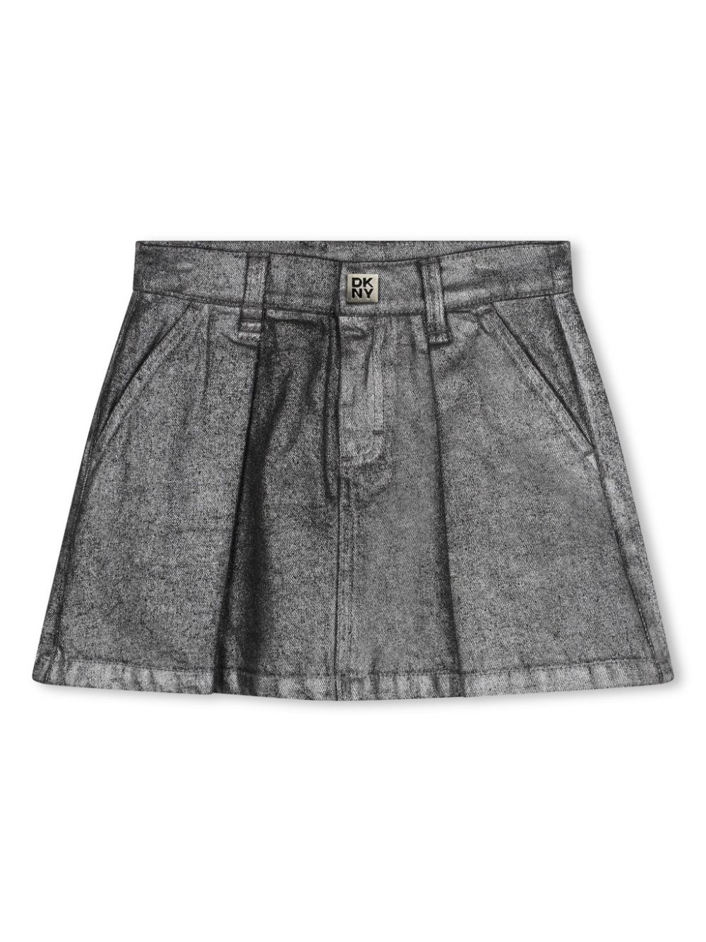 Denim miniskirt - Grey