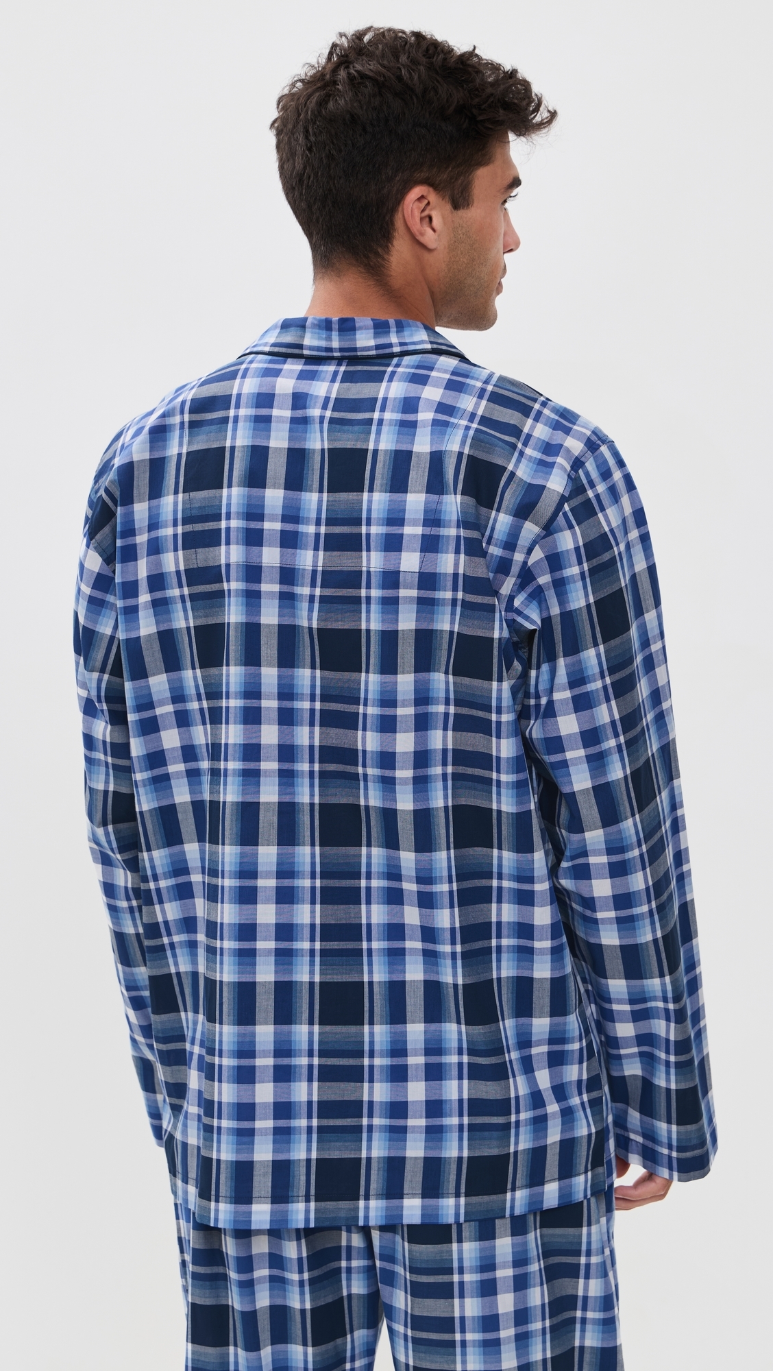 Plaid Long Sleeve Pajama Shirt Monroe Plaid