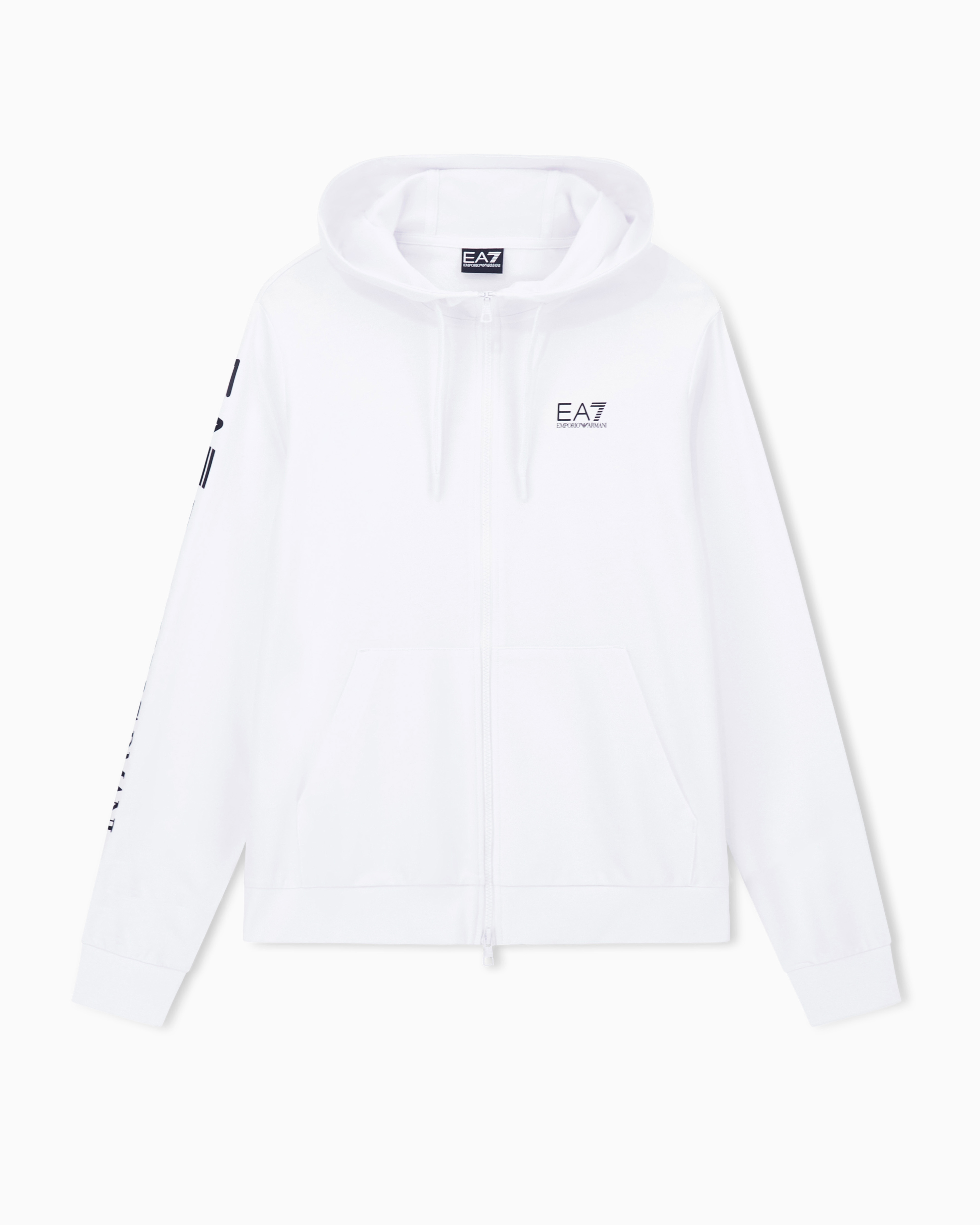 Logo zip up sweatshirt in cotton with a hood Logo Series