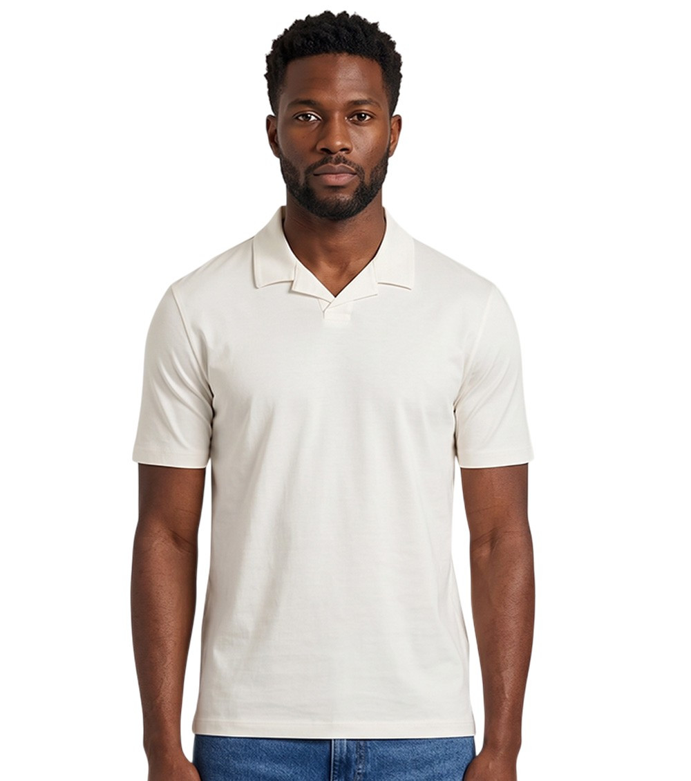 White Shirt Collar Polos