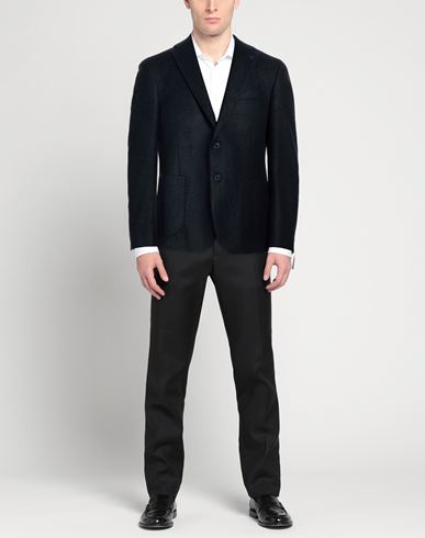 Man Blazer Midnight blue Size 36 Polyacrylic, Virgin Wool, Polyester