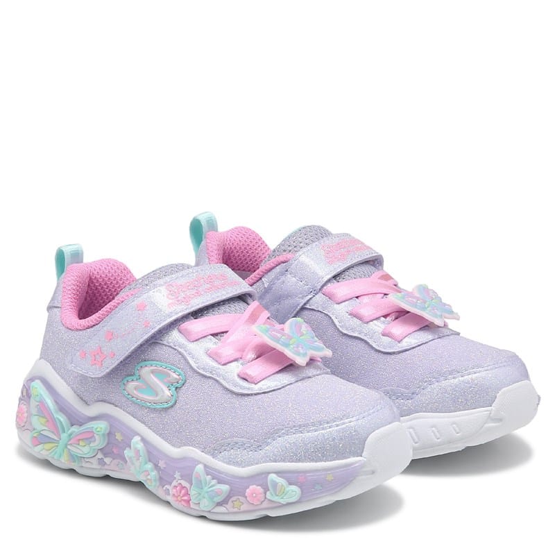 Kids' Butterfly Bliss Light Up Sneaker Toddler/Little Kid Shoes (Lavender/Pink Multi)
