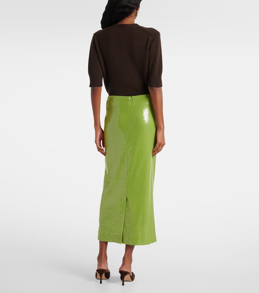 Sequined pencil skirt