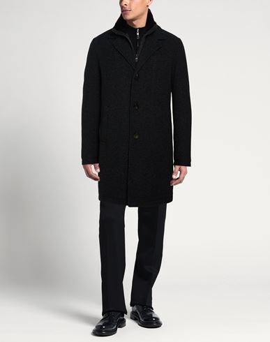 Man Coat Charcoal Size 3XL Wool, Polyamide, Acrylic, Polyester, Mohair wool