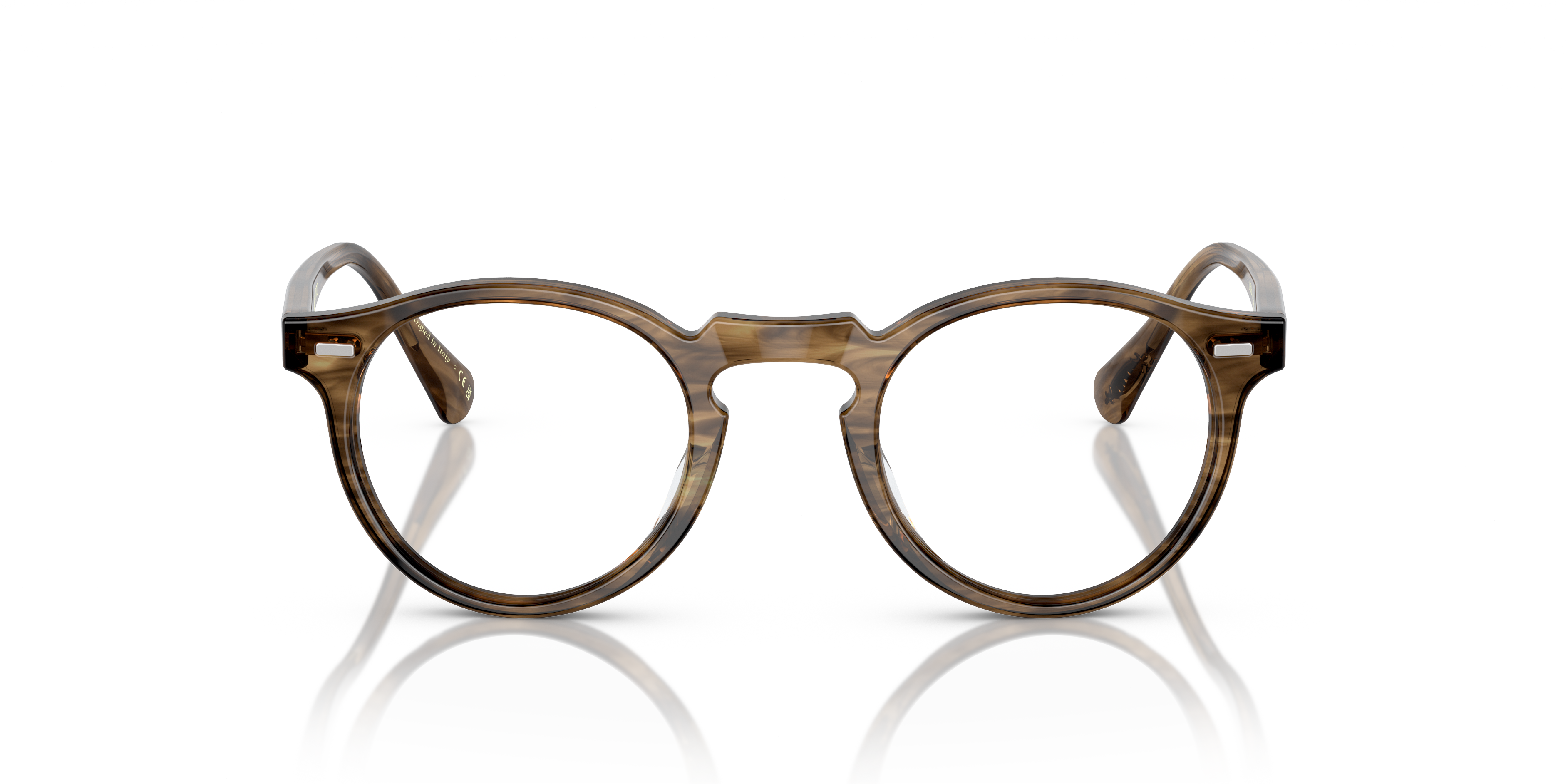 Oliver Peoples Unisex Oliver Peoples OV5186 GREGORY PECK 1689 Montature da vista Acetato Marrone Trasparente Pantos Normale