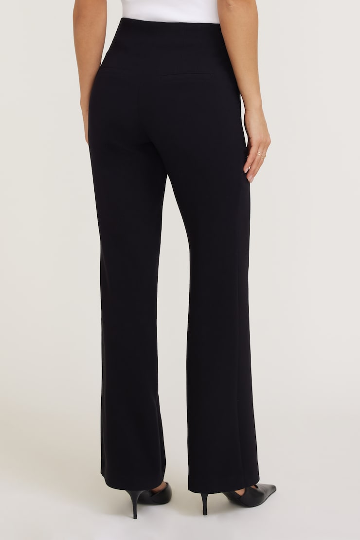 Stevie Slim Bootcut Pants - Black - Women Clothing