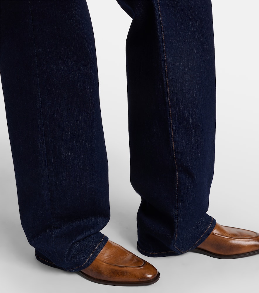 High-rise straight jeans