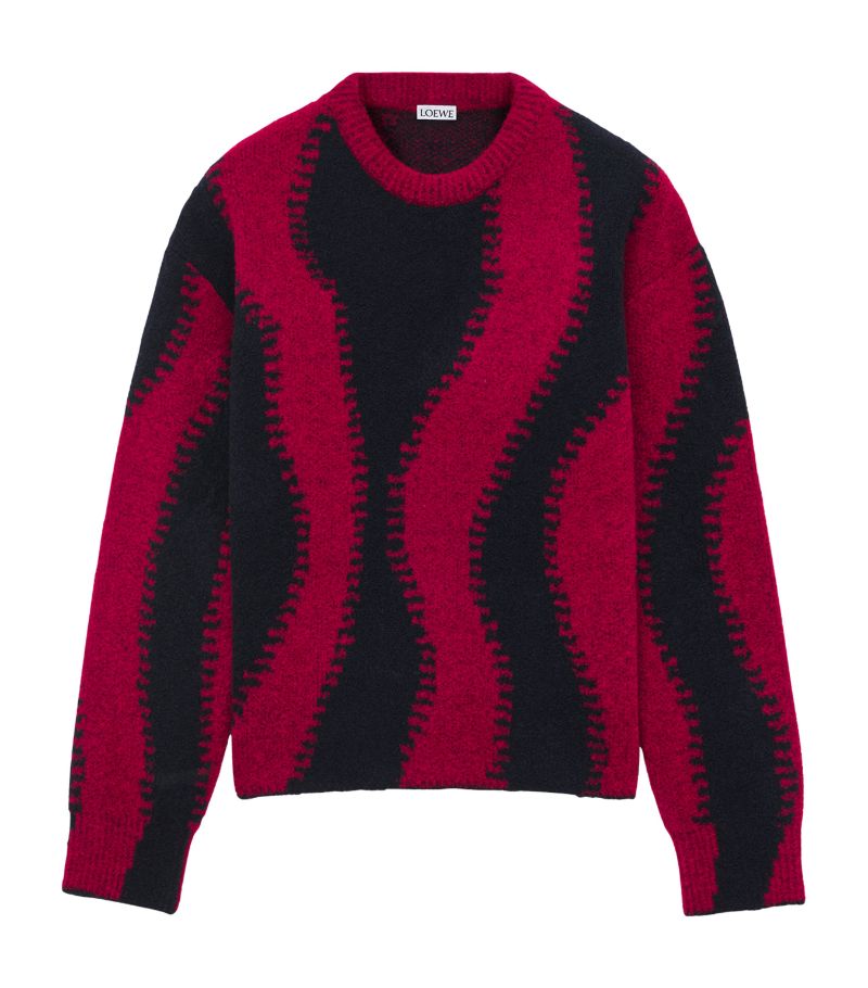 Wool-Blend Patterned Sweater