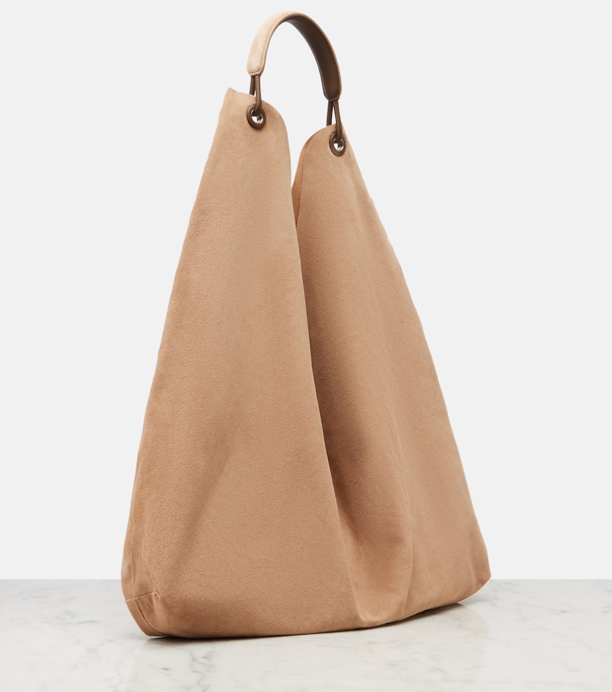 Bindle Three suede shoulder bag