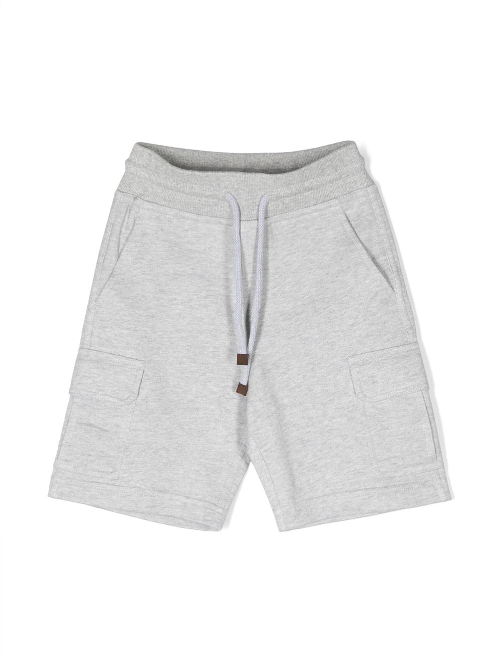 Melange cargo-pocket shorts - Grey
