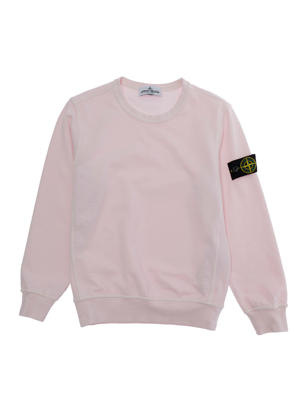 Logo-Patch Cotton Sweatshirt — Pink