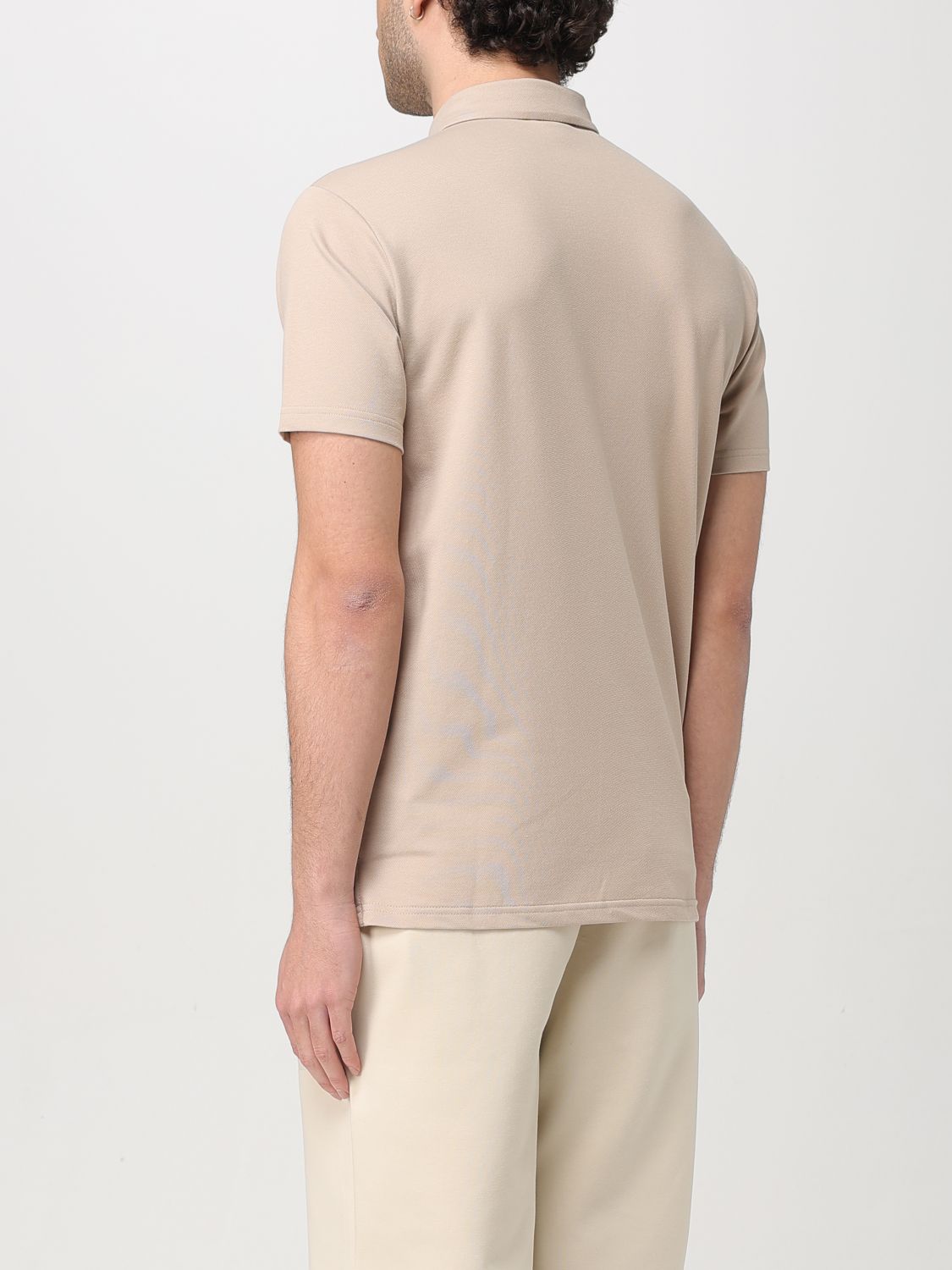 Polo Shirt Men color Beige