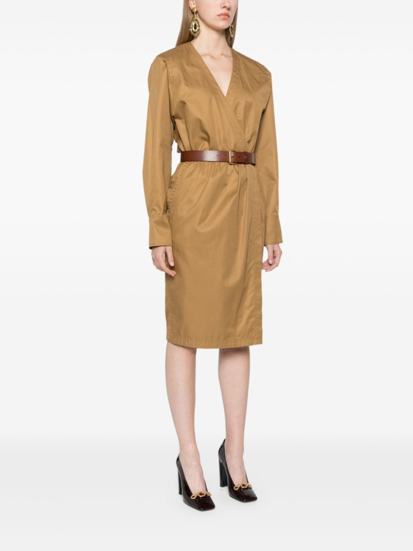 Belt Detail Midi Dress