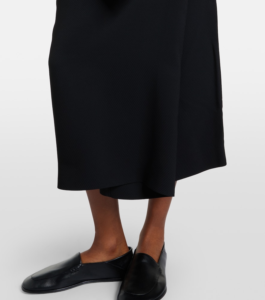 Hallie striped midi skirt