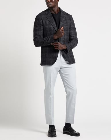 Man Blazer Charcoal Size 44 Virgin Wool, Polyester