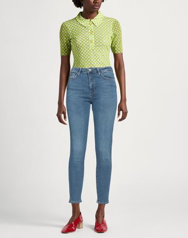 Fred Mello Woman Jeans Blue Size 25 Cotton, Elastane