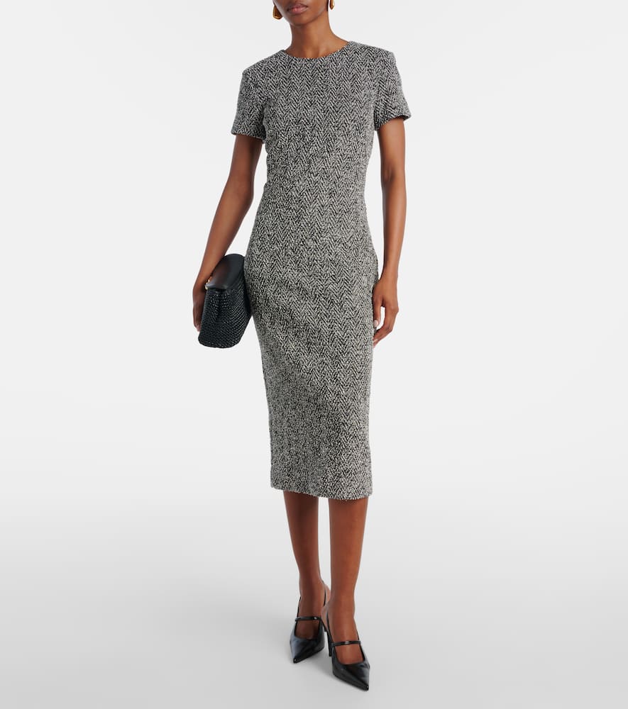 Giugno cotton and wool-blend midi dress
