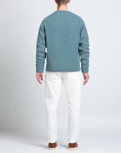 Man Sweater Turquoise Size 40 Alpaca wool, Merino Wool, Polyamide