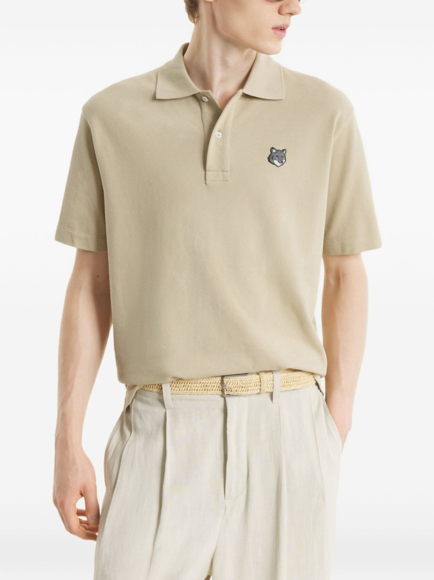 Maison Kitsuné - fox head cotton polo shirt style
