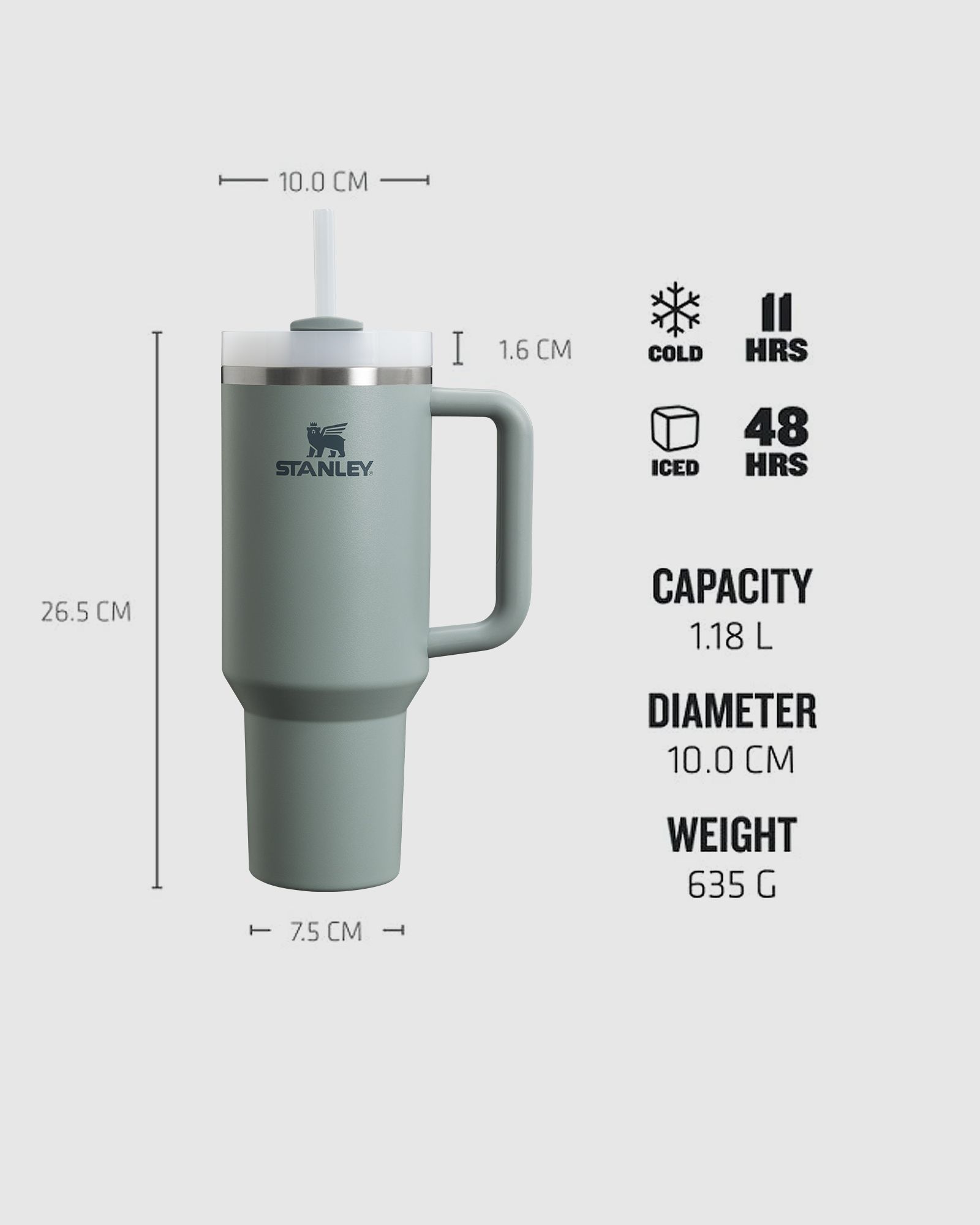 The Quencher H2.O FlowState™ Tumbler green male Tableware now available at BSTN