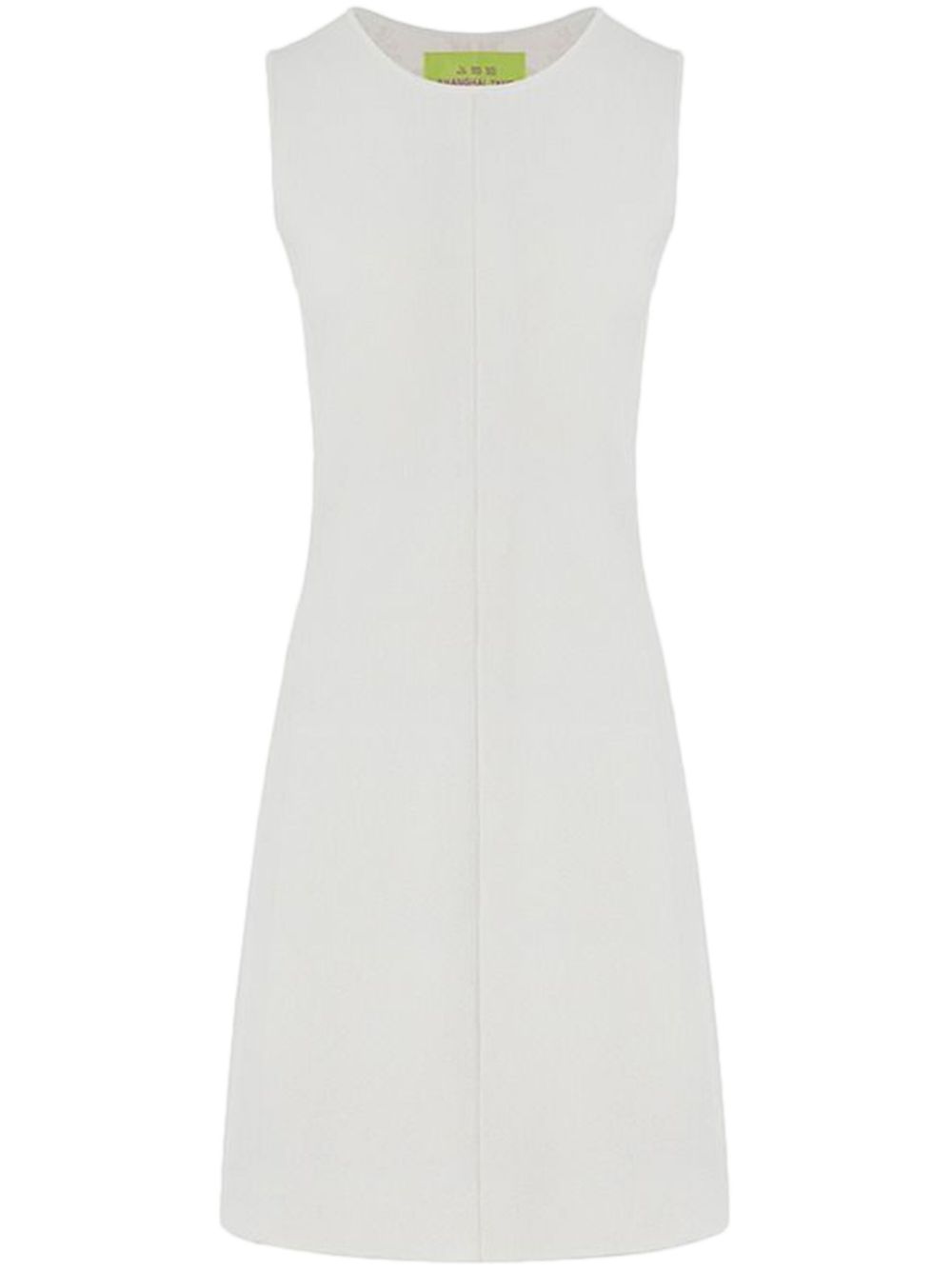Reversible jacquard A-line dress - White