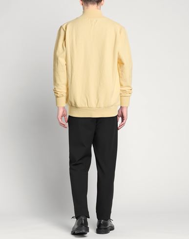 Man Cardigan Pastel yellow Size M Cotton