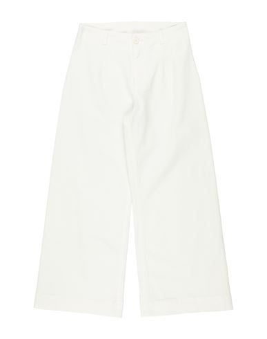 Kid Girl Pants Ivory Size 14 Cotton, Elastane