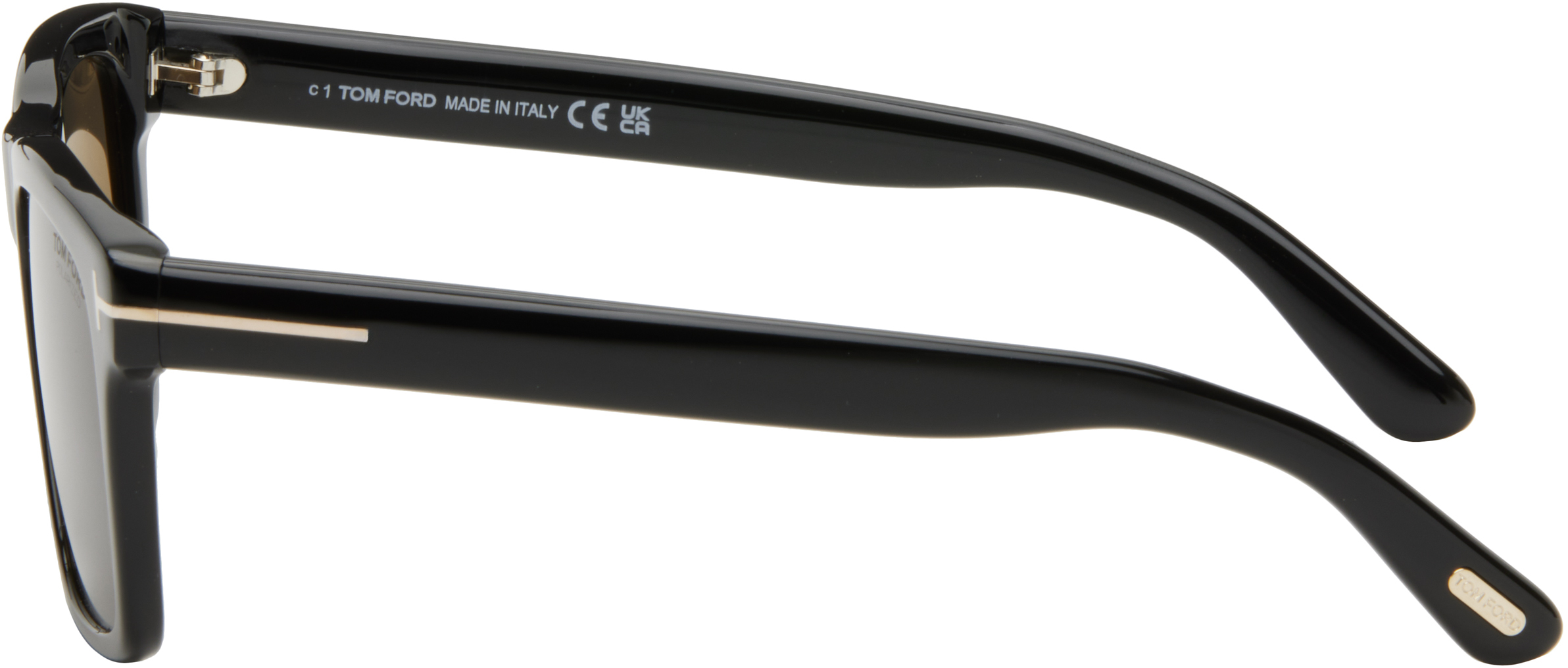 TOM FORD Black Polarized Buckley Sunglasses