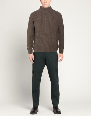 Man Turtleneck Taupe Size L Wool, Cashmere