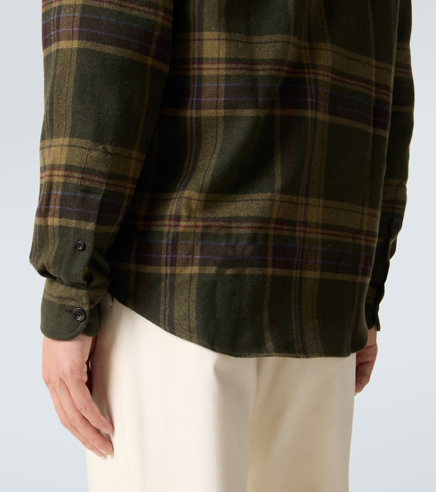 Checked cashmere shirt