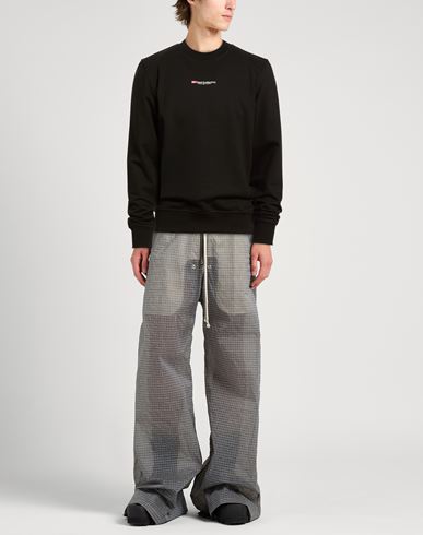 Man Sweatshirt Black Size L Cotton, Polyester, Elastane