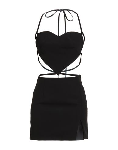 Woman Mini dress Black Size 2 Polyester, Elastane