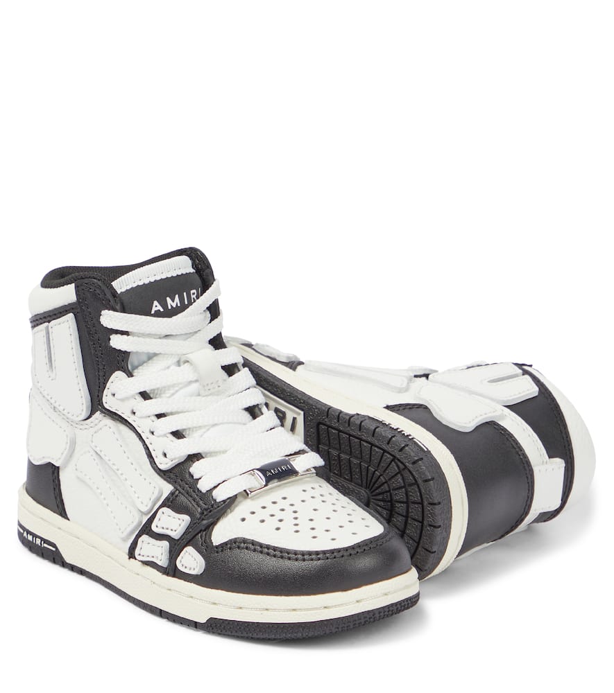 Amiri Kids Skeleton leather high-top sneakers
