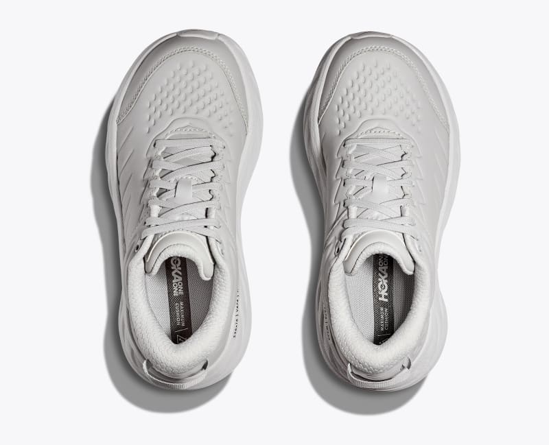 HOKA Women's Bondi SR Shoes in Harbor Mist/Lunar Rock